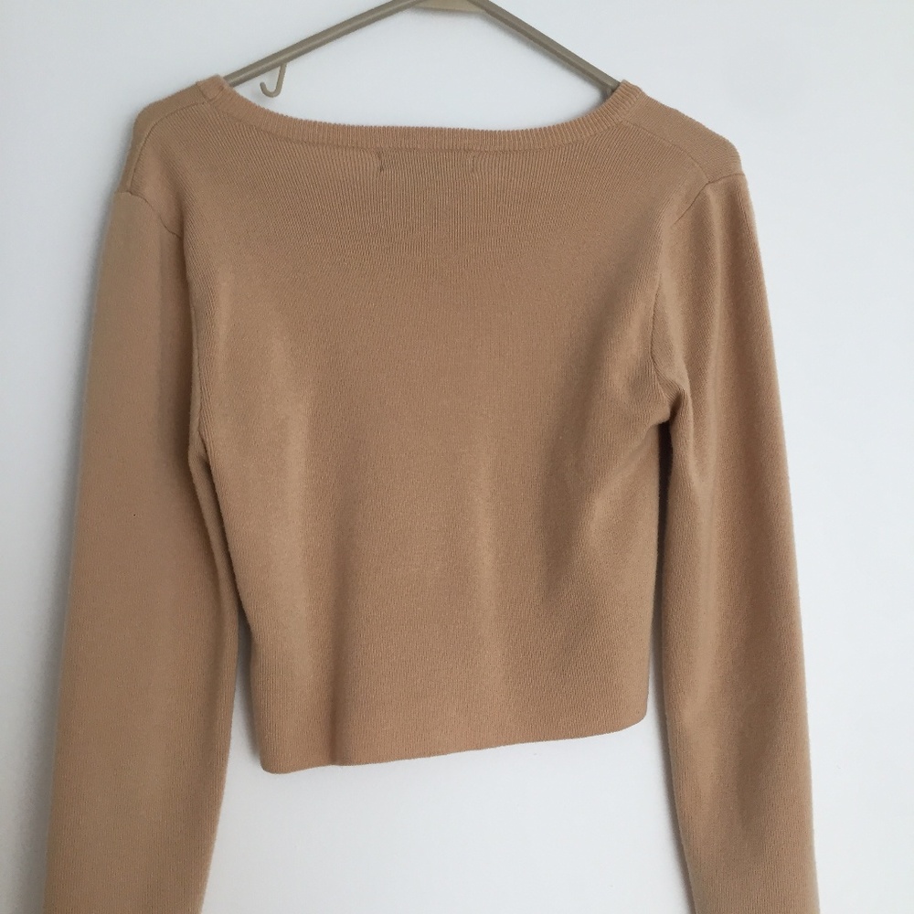 Tan Ribbed Sweater - Picture 4 of 4